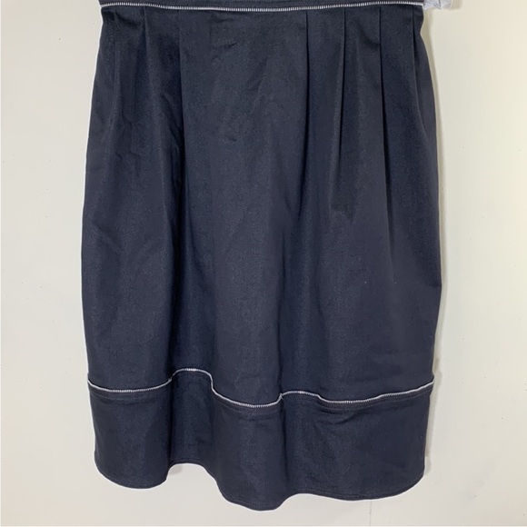 MAGGY LONDON Black Zipper Decorated Pleat Dress. 8. NWT. - Picture 6 of 9